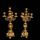 Ranskalainen kandelaberipari (Ludvig XV), 1800-l. - pikkukuva 1