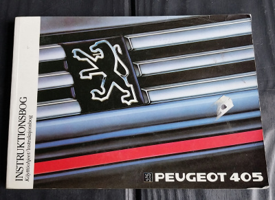 PEUGEOT 405 käyttöohjekirja Kielet: SUOMI Norja Tanska