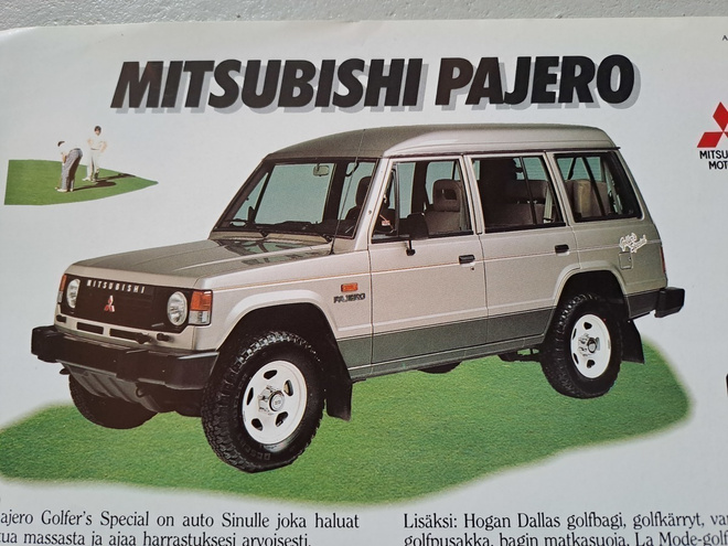 Mitsubishi Pajero Golfer's Special -esite, 1988