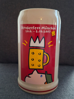 Oktoberfest keraaminen tuoppi 1L v.2003