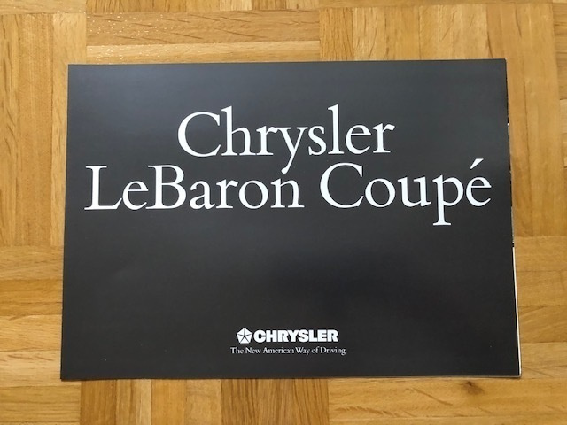 Esite Chrysler LeBaron Coupe, noin 1990