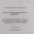 Veli Matti Tainio : Effects of feeding on infant health a... - pikkukuva 3