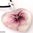 980 .. Murano Lampwork Art Glass Taidelasi . Kaulakoru - pikkukuva 1