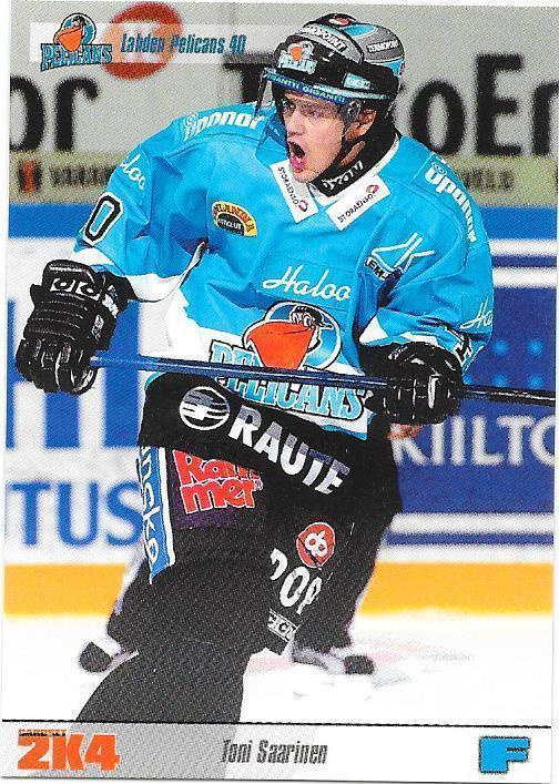 2003-04 CardSet #123 Toni Saarinen Pelicans