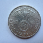Natsi-Saksa 5 Reichsmark 1937 hopeaa - pikkukuva 1
