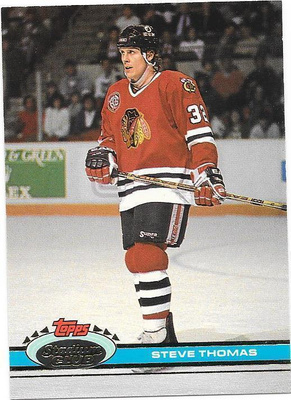 1991-92 Stadium Club #109 Steve Thomas Chicago Blackhawks