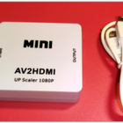 Valkoinen Minikomposiitti-AV CVBS - HDMI -adapteri #30159 - pikkukuva 1