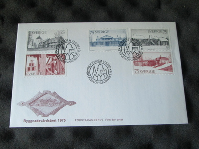 FDC Ruotsi 1975: rakennussuojelun vuosi