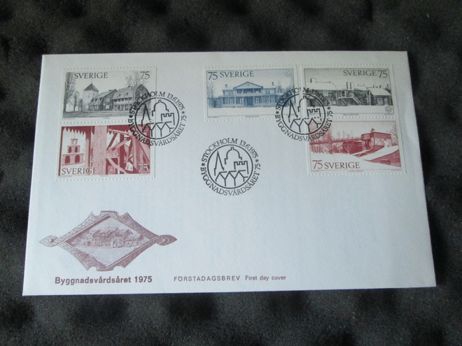 FDC Ruotsi 1975: rakennussuojelun vuosi