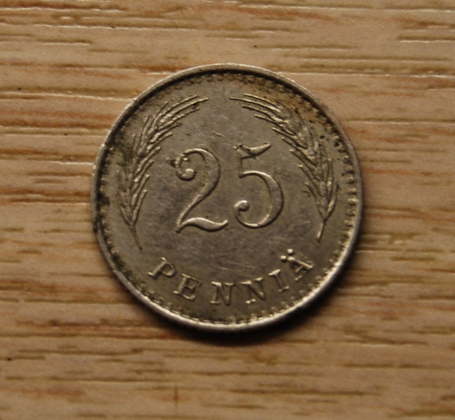 Suomi 25 penniä 1938 - Tasavalta