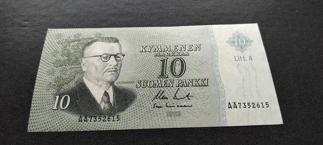 10mk 1963 Litt.A, KO-Lin, AÄ-sarjaa