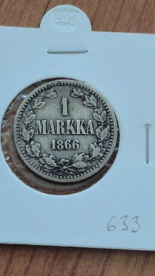 1 markka 1866, Suomi