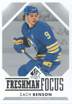 2023-24 SP Authentic Freshman Focus #FF16 Zach Benson