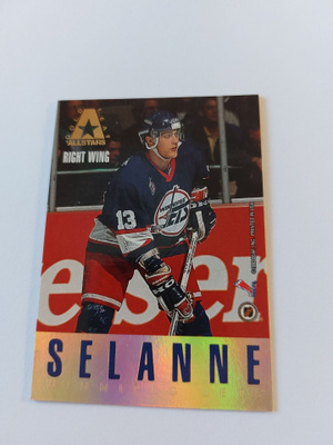 93-94 Leaf Gold Leaf All-Stars #3 Teemu Selänne / Brett Hull