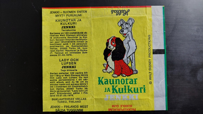 Kaunotar ja Kulkuri - keltainen