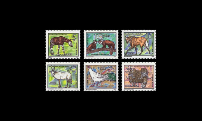DDR 2522-7 ** Uhanalaisia eläimiä (1980)