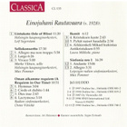 Classica : Einojuhani Rautavaara - CD - pikkukuva 2