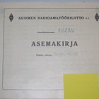 SRAL Amatööriaseman ASEMAKIRJA 1947-1950 OH2RU - pikkukuva 2
