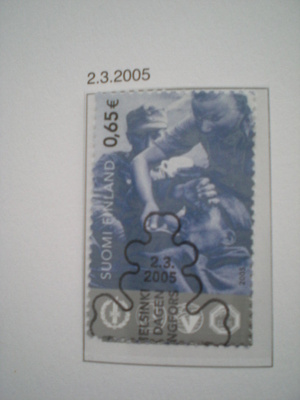 EP-leimattu merkki 0,65 € Sotiemme veteraanit - LaPe 1735