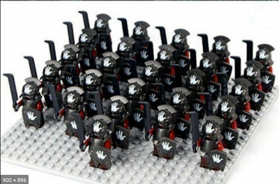 LOTR 21x URUKHAI  TROOPS  Lego figure - HEAD HUNTER STORE.