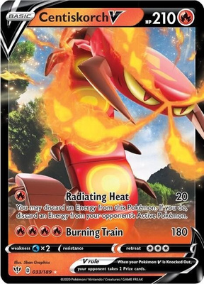 Centiskorch V 043/189 - Darkness Ablaze - NM/M