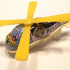 Helikopteri peltilelu Japani 9 cm - pikkukuva 1