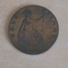 1 markka (hopea) 1865 ja Half Penny 1920 - pikkukuva 3