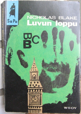 SaPo 55. Nicholas Blake: Luvun loppu. 1. painos.
