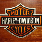 Harley-Davidson logo selkämerkki + 2 pienempää logo merkkiä - pikkukuva 1