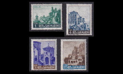 San Marino 682-5 ** Maisemia (1961)