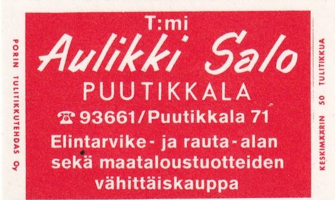 Puutikkala, T:mi Aulikki Salo 4/15