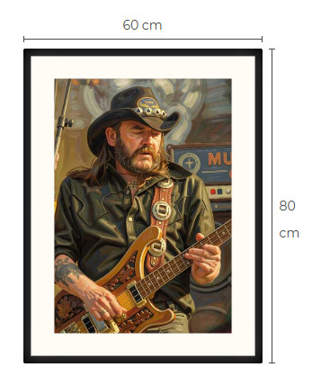 Uusi Lemmy Motörhead art print taulu 60 cm x 80 cm