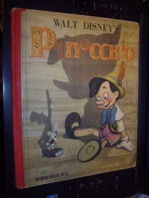 Walt Disney: Pinocchio ( 1.p. 1940 Bonniers, Ruotsi ) Sis.pk