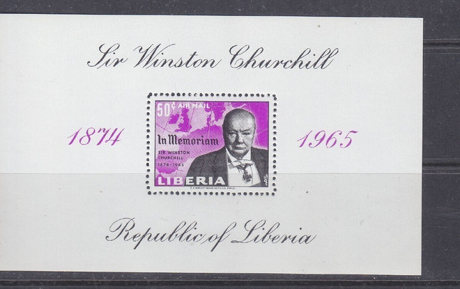 Liberia 1965 Winston Churchill blokki.