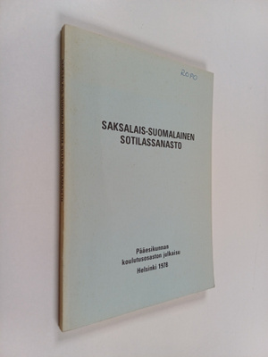 Jukka Knuuttila : Saksalais-suomalainen sotilassanasto