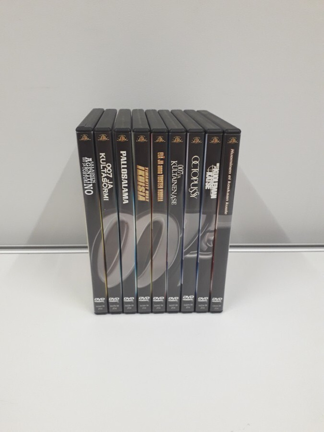 James Bond kokoelma 9kpl, uudenveroisia (dvd)
