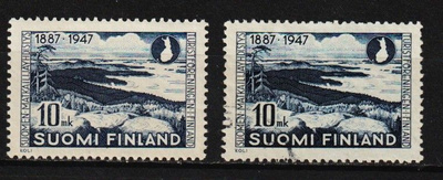 1947 Matkailijayhd. 60v merkki leimattu ja leimaamaton**
