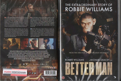 better man (39 564) UUSI -FI- DVD 2024 , robbie williams