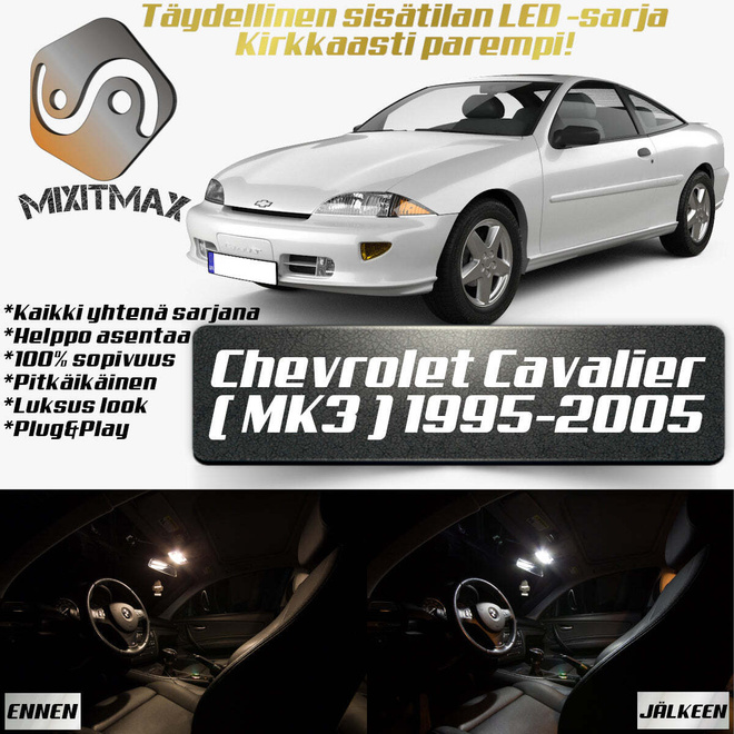 Chevrolet Cavalier (MK3) Sisätilan LED-sarja 7-o