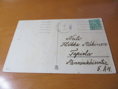 1955 Lappeenranta kortti Espooseen