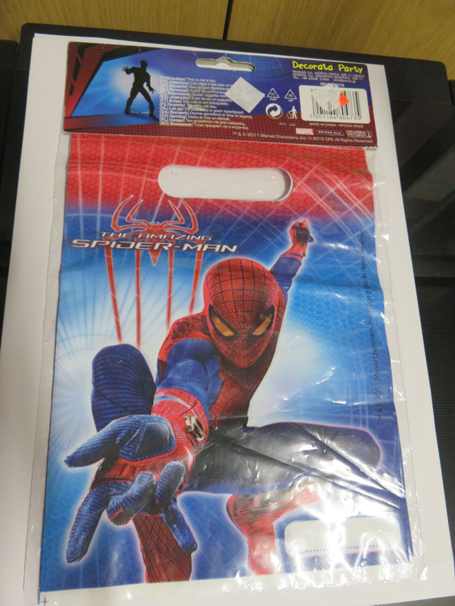 Syntymäpäivä kassi - party bag - Spider man - 6 kpl