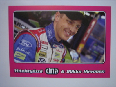 Ford rallikortti 24 B: Ford Focus  / DNA / Mikko Hirvonen