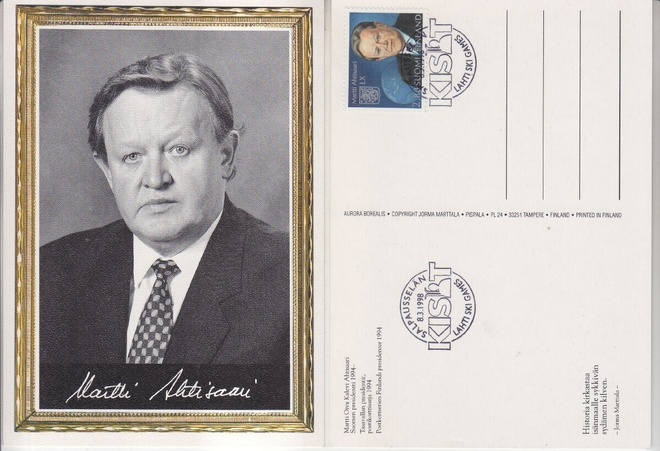 ahtisaari kortti erikoisleimalla (2)