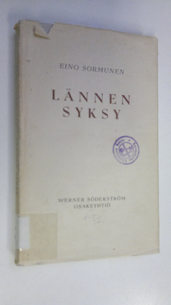 Eino Sormunen : Lännen syksy