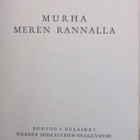 Matti Hälli: Murha meren rannalla, Wsoy 1943.136 s. - pikkukuva 4