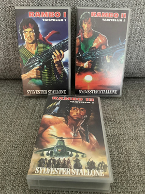 3 X RAMBO (I,II,III) VHS