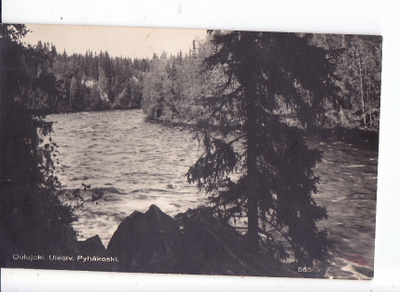 VANHA Postikortti Muhos Oulujoki Pyhäkoski 1930-l
