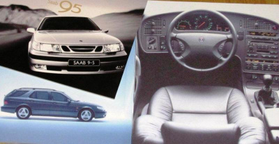 1999 Saab 95 esite - 32 sivua - KUIN UUSI - venäjä