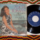 7" ALICIA TOMAS - De Carne Y Huesco - single 1972 esp.pop EX - pikkukuva 1