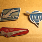 CCCP: kolme vintage Aeroflot TU-144 -pinssiä - pikkukuva 1